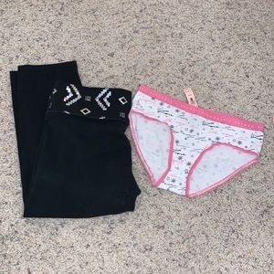 PINK Yoga pants & Panties(NWT)